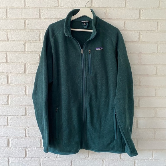 Patagonia Men's Better Sweater Fleece Jacket Coat Full Zip Turquoise Size XXL - Picture 1 of 12